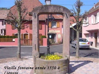 Vieille fontaine année 1550 à Lièpvre 