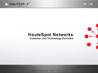 HauteSpot Networks Customer and Technology Overview 
