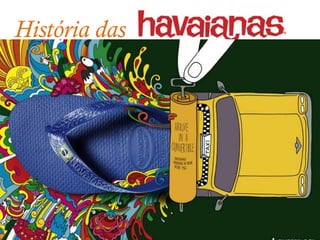 História das
                                                            desde 1962

     2007 – Casa própria em NY: Símbolo do alto-astral brasileiro em
qualquer parte do mundo, Havaianas finca definitivamente sua bandeira
nos EUA em 2007. É o inicio da segunda fase da expansão internacional da
marca;

       2008 – Em acelerado ritmo de expansão internacional, Havaianas
passar a atuar diretamente na Europa em 2008. O local escolhido para o
escritório da marca é Madri;

       2009 – O ano começa com um grande
acontecimento na história da marca, a abertura
do espaço Havaianas em São Paulo. O espaço
Havaianas transmite todo astral e a magia da marca;
 