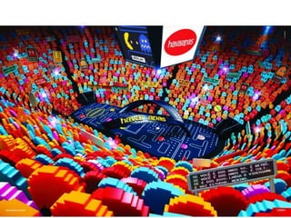 Ficha técnica:
 Anunciante: Alpagartas

 Titulo: “ Se você é dos anos 80, é retrô. Se você é dos anos 90, é cult. Se
  é dos 2000, larga o video-game e vai estudar menino”

 Produto: Havaianas (Pacman)

 Diretor Geral da Criação: Marcello Serpa
 