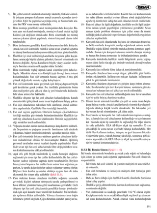 5- ‹ki yollu kontrol vanalar› kullan›ld›¤› takdirde, frekans kontrol-
lü dolaﬂ›m pompas› kullan›m› enerji tasarrufu aç›s›ndan tavsi-
ye edilir. E¤er bu yap›lmazsa pompa emiﬂ ve basma hatt› ara-
s›na bir PRV vana monte edilmelidir.
6- Boru montaj› genellikle kanal montaj›ndan daha kolayd›r. Bu-
nun yan› s›ra kanal montaj›nda, montaj ve kanal imalat iﬂçili¤i
kalitesi çok de¤iﬂken olmaktad›r. Boru sisteminde ise montaj
sonras› y›kama iﬂlemi yap›lmal›, sistem kimyasal iﬂleme tabii
tutulmal›d›r.
7- Boru izolasyonu genellikle kanal izolasyonundan daha kolayd›r.
Ancak fan coil sisteminde özellikle asma tavan içindeki so¤utma
ve drenaj borular›n›n izolasyonuna daha çok özen gösterilmelidir.
8- Özellikle iyi imal edilmemiﬂ kanallarda meydana gelen kaçak-
lar›n yarataca¤› büyük iﬂletme giderleri, fan coil sisteminde söz
konusu de¤ildir. Ayr›ca kanallar›n büyük yüzey alanlar› nede-
niyle borulara oranla ›s›l kay›plar› daha fazlad›r.
9- Boru sisteminde reglaj yapmak kanal sistemine göre daha ko-
layd›r. Mümkün olursa ters dönüﬂlü (eﬂit direnç) boru sistemi
kullan›lmal›d›r. Fan coil serpantin bas›nç kayb›n› 3 mss gibi
yüksek de¤erlerde tutmak reglaj› kolaylaﬂt›r›r.
10- Fan coil sisteminde kanal geçirmek için ihtiyaç duyulan büyük
ﬂaft kesitlerine gerek yoktur. Bu, özellikle günümüzün birim
alan maliyetleri çok yüksek olan iﬂ yeri binalar›nda kullan›la-
bilir alan› art›r›c› bir faktördür.
11- Özellikle döﬂeme tipi fan coil cihazlar› kullan›ld›¤›nda, kanall›
sistemlerdeki gibi yüksek asma tavan boﬂluklar›na ihtiyaç yoktur.
12- Fan coil cihazlar›n›n bak›mlar› belli sürelerde, ihmal edilme-
den yap›lmal›d›r. Özellikle filtre temizli¤i önemlidir.
13- Fan coil seçimi yap›l›rken filtrelerin kolayca ç›kar›labilmesi
özelli¤i mutlaka göz önünde bulundurulmal›d›r. Özellikle ka-
setli tip cihazlarda kasetin sökülmeden filtrenin de¤iﬂtirilebil-
di¤i modeller tercih edilmelidir.
14- Yo¤uﬂma tavalar› zaman zaman t›kanmaya karﬂ› kontrol edilmeli-
dir. Serpantinin ve yo¤uﬂma tavas› ile borular›n›n belli sürelerde
y›kanmas›, bakteri üremesini önlemek aç›s›ndan tavsiye edilir.
15- Fan coil sisteminde bak›m yap›lmas› gereken cihazlar›n kulla-
n›m mahallerinde olmas› bir dezavantajd›r. Bak›m, e¤itilmiﬂ
personel taraf›ndan mesai saatleri d›ﬂ›nda yap›lmal›d›r. Özel-
likle tavan tipi fan coil cihazlar›nda filtre de¤iﬂtirilirken tava-
n›n kirletilmemesine dikkat edilmelidir.
16- Aç›k ofis gibi büyük hacimlerde iç zonda homojen da¤›l›m›
sa¤lamak için tavan tipi fan coiller kullan›labilir. Bu fan coil ci-
hazlar› sadece so¤utma yapmak üzere tasarlanabilir. Böylece
bina çevresi boyunca fan coiller hem ›s›tma hem so¤utma ya-
parken, iç tarafta kalan üniteler sadece so¤utma yapm›ﬂ olurlar.
Böylece hem konfor aç›s›ndan oldukça uygun hem de daha
ekonomik bir sistem elde edilebilir (ﬁekil 11.9).
17- Cam önlerine konan cihazlar›n özellikle so¤utma s›ras›nda
çevredeki kiﬂileri rahats›z etmeyecek tarzda yerleﬂtirilmesi ve
hava üfleme yönünün buna göre tasarlanmas› gereklidir. Gizli
döﬂeme tipi fan coil cihazlar›nda genellikle havay› yönlendir-
mek için aç›l› kanatl› lineer menfezler kullan›l›r. Bu menfezle-
rin aç›lar›na dikkat edilmelidir. Yaln›zca havan›n cama do¤ru
üflenmesi yeterli de¤ildir. Ço¤u durumda camdan yans›yan ha-
va da rahats›zl›k verebilmektedir. Kasetli fan coil kullan›m›nda
ise sabit üfleme menfezi yerine üfleme yönü de¤iﬂtirilebilen
ayarl› tip menfezlere sahip fan coil cihazlar› tercih edilmelidir.
18- Fan coil cihaz› ile ilgili de¤erlerin, özellikle ses ile ilgili de¤er-
lerin zaman içinde geçerlili¤ini yitirmemesi gereklidir. Sesin
zaman içinde problem olmamas› için y›llar sonra da monte
edildi¤i günkü kalitesini ve performans de¤erlerini koruyabilen
cihazlar seçilmelidir.
19- Kar›ﬂ›ml› fan coil cihazlar›nda d›ﬂ hava ile ortamdan dönen ha-
va belli oranlarda kar›ﬂt›r›l›r, ›s›t›l›p so¤utularak ortama verilir.
Özellikle so¤uk iklimli yerlerde mutlaka donma korumas› yap›l-
mal›d›r. Bunun için kar›ﬂ›m kutusuna motorlu damper montaj›
ve bunun bir donma termostat› ile irtibatland›r›lmas› gerekir.
20- Kar›ﬂ›ml› ünitelerde,özellikle nemli bölgelerde yaz›n yo¤uﬂ-
man›n daha fazla olaca¤› göz önünde tutularak drenaj borular›
tasarlanmal›d›r.
21- Kar›ﬂ›ml› fan coillerde filtre daha s›k temizlenmelidir.
22- Kar›ﬂ›ml› cihazlar›n hava emiﬂi rüzgar, yükseklik gibi faktör-
lerden etkilenebilir. ‹nfiltrasyon miktar› fazlad›r. ‹nfiltrasyon
yükü de göz önünde tutulmal›d›r.
23- Kar›ﬂ›ml› cihazlar›n d›ﬂar›dan ses giriﬂine karﬂ› önlem al›nma-
l›d›r. Bu durumlar için özel kar›ﬂ›m kutusu, susturucu gibi ak-
sesuarlar› bulunan fan coil cihazlar› tercih edilmelidir.
24- Kar›ﬂ›ml› fan coil cihazlar› kullan›ld›¤›nda taze hava kanallar›
için bir ﬂafta ihtiyaç duyulmayacakt›r.
25- Primer haval› sistemde kanallar için ﬂaft ve asma tavan boﬂlu-
¤una ihtiyaç vard›r.Ancak kanallar haval› sistemle karﬂ›laﬂt›r›l-
d›¤›nda oldukça küçük kesitli olmaktad›r. Bu bak›mdan yer
kayb› tam haval› sistemlerden çok daha azd›r.
26- Taze haval› ve kar›ﬂ›ml› fan coil sistemlerinin toplam avantaj-
lar›, iç haval› fan coil cihazlar›n›n kullan›ld›¤› ve taze havan›n
kat baz›nda alçak tip santraller ile sa¤land›¤› bir di¤er sistem
ile elde edilebilir. GEA AT-Picco alçak tip santraller 35 cm
yüksekli¤i ile asma tavan içlerinde rahatça kullan›labilir. Her
türlü filtre kullan›m imkan›, kar›ﬂ›m, ›s› geri kazan›m hücrele-
ri seçebilme ﬂans›, yüksek basma yüksekli¤i, susturucu gibi ak-
sesuar seçenekleri ile GEAAT-picco alçak tip santraller minya-
tür bir santral konumundad›rlar.
11.5.1 ‹ki Borulu Sistem (ﬁekil 11.10)
‹ki borulu sistemlerde borularda ya s›cak yada so¤uk su bulundu¤u
için sistem ya ›s›tma yada so¤utma yapmaktad›r. Fan coil cihaz› tek
serpantinlidir.
- ‹ki borulu fan coil sistemi ilk yat›r›m maliyeti en ucuz merke-
zi sistemdir.
- Fan coil, borulama ve izolasyon maliyeti dört boruluya göre
daha azd›r.
- Daha az boru oldu¤u için özellikle kasetli cihazlarda borulama
daha kolay yap›l›r.
- Özellikle geçiﬂ dönemlerinde istenen konforun tam sa¤lanma-
s› mümkün de¤ildir.
- Yaz iﬂletmesinde su s›cakl›¤› genellikle 7/12 °C olarak seçilir.
K›ﬂ iﬂletmesinde ise su s›cakl›klar› düﬂük seçilmeli ya da oran-
sal vana kullan›lmal›d›r. Ancak oransal vana kullan›ld›¤›nda
191
 