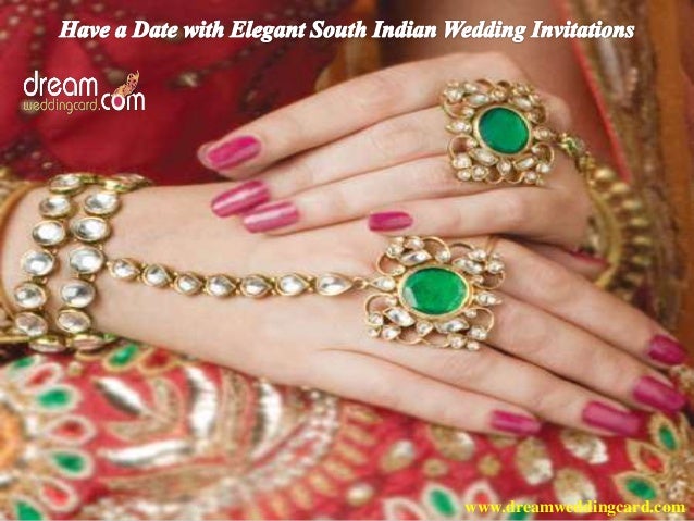 Have A Date With Elegant South Indian Wedding Invitations