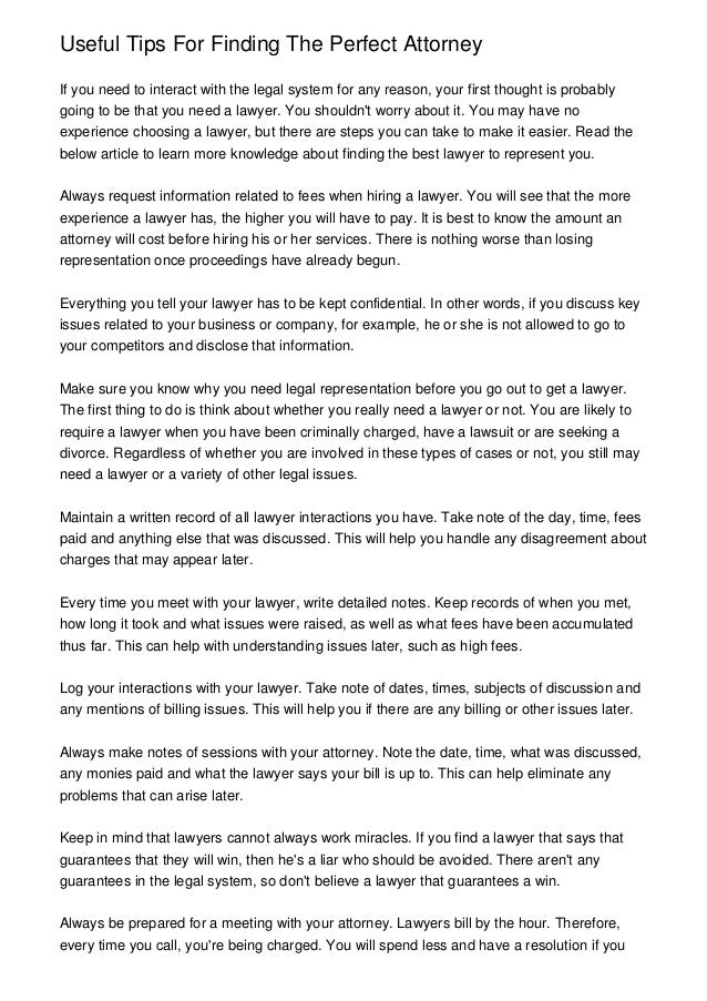 How To Describe A Friendly Attorney