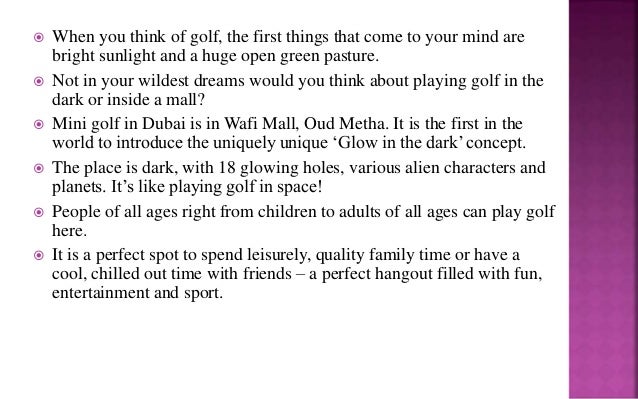 Have An Enjoyable Day At Mini Golf Dubai Have An Enjoyable Day At Mini Golf Dubai