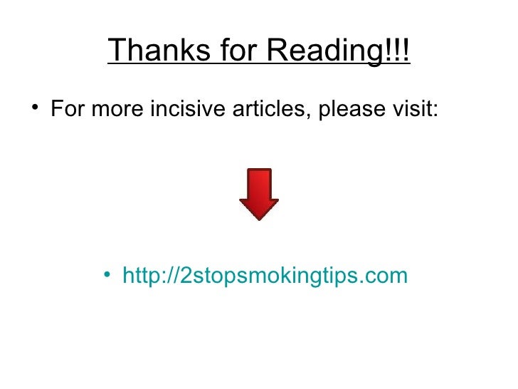 Help stop smoking freebies