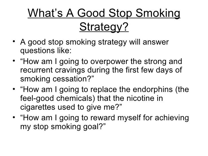 Have a stop smoking plan to help you quit