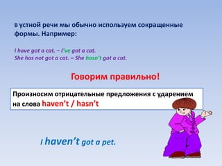 Have got has got | PPTX