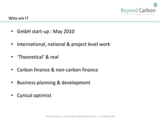 Havemann t financing options for smallholders and mitigation july 2011