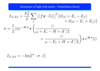 X-Ray Absorption Spectroscopy