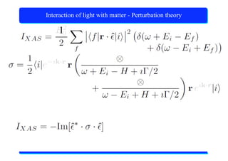 X-Ray Absorption Spectroscopy