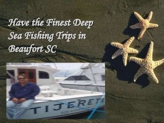 Have the Finest Deep 
Sea Fishing Trips in 
Beaufort SC 
 