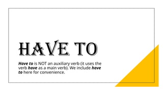 Have One To PROCESS OF LEARNING HAVE TO GRAMMAR.pptx