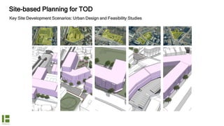 Key Site Development Scenarios: Urban Design and Feasibility Studies
Site-based Planning for TOD
 