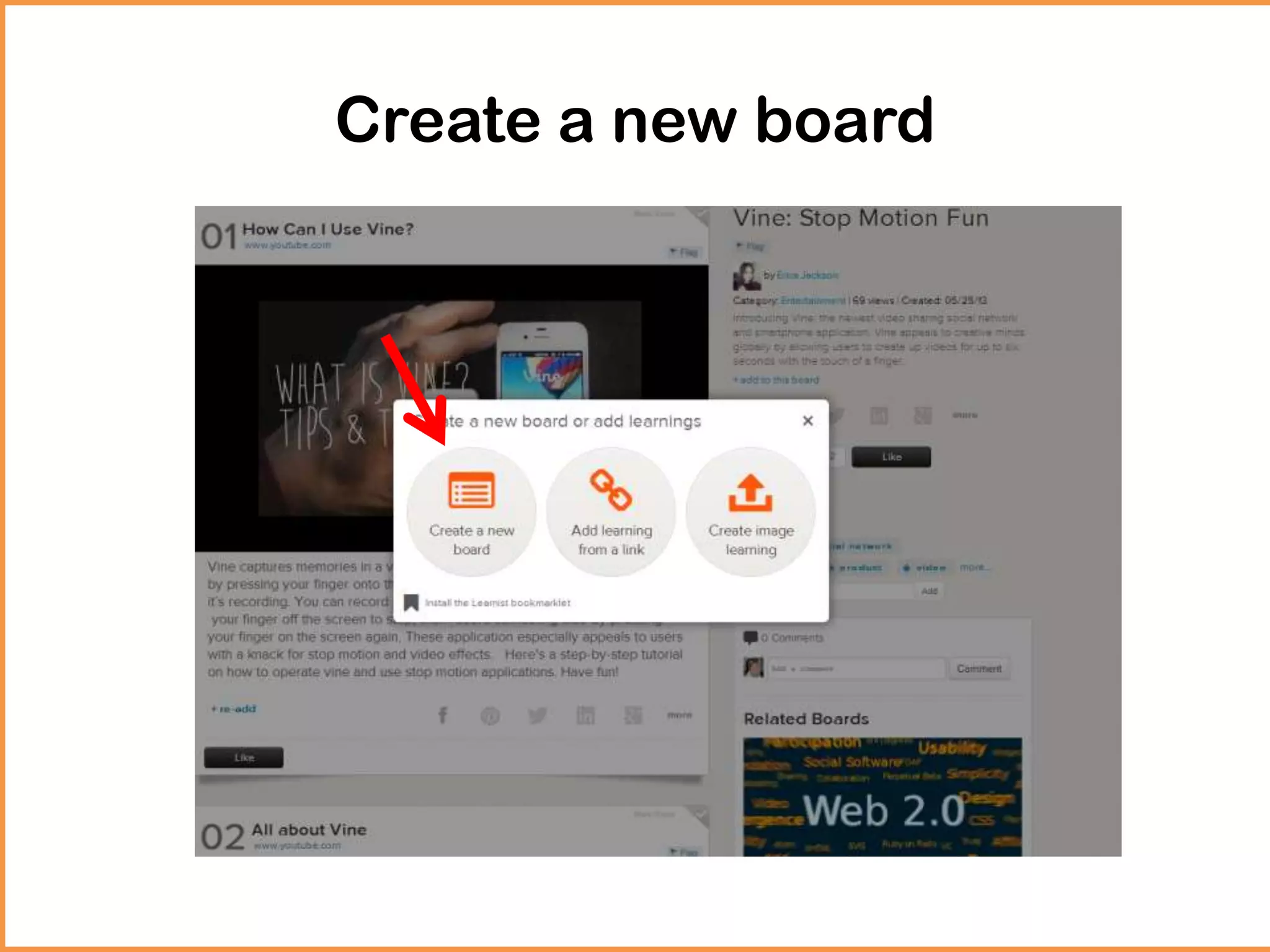 Create a new board
 