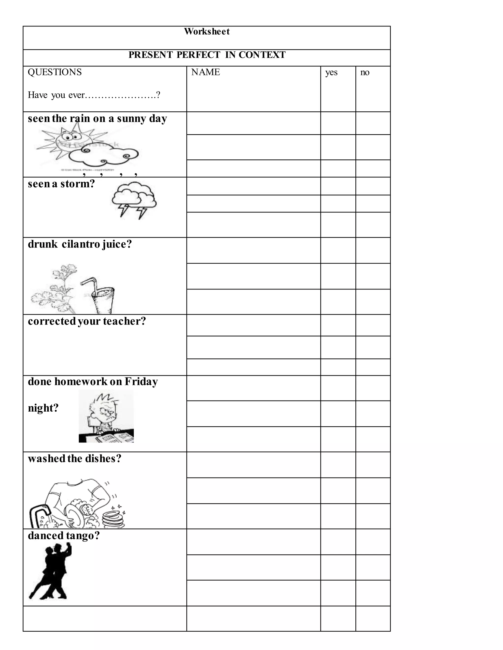 Have you ever lesson plan | DOCX