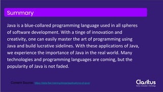Have You Ever Thought Where Java is Used in Real World 2020 | PPT