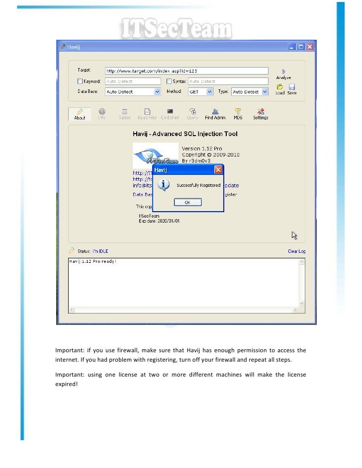 havij advanced sql injection tool havij advanced sql injection tool