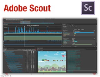 Adobe Scout




             HAVING
Friday, March 1, 13
                      WITH ADOBE AIR
 