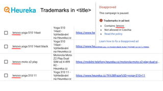 Trademarks in <title>
 