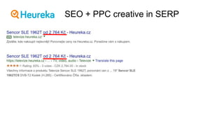 SEO + PPC creative in SERP
 