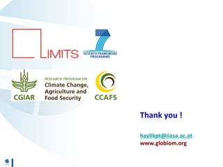 Regional Development versus Global Mitigation: Insights from GLOBIOM