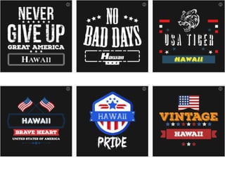 Hawaii state designs