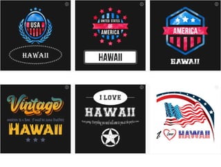 Hawaii state designs