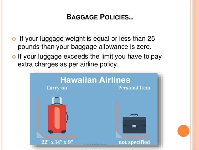 hawaiian airlines carry on baggage