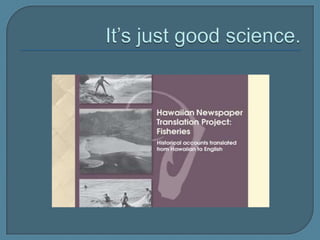 It’s just good science.