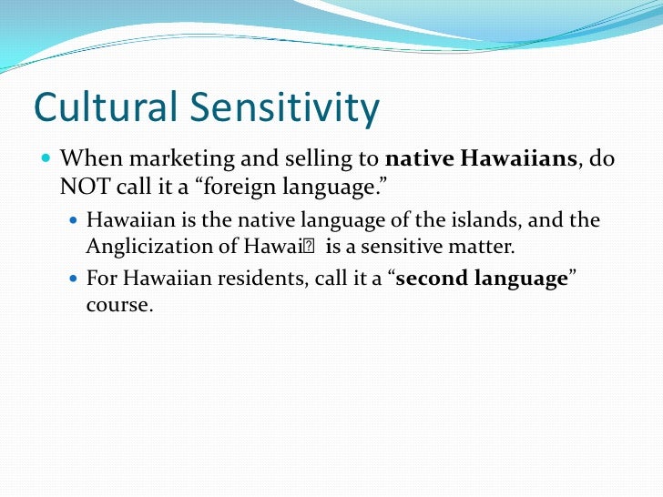 Hawaiian Presentation