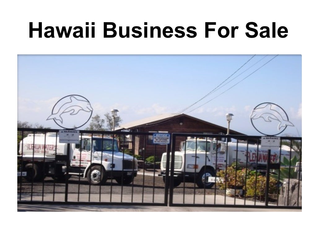 Big Island Hawaii Business For Sale