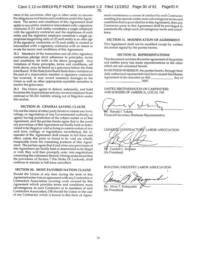 hawaii carpenters union agreement