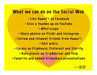 Hawaii on the Social Web