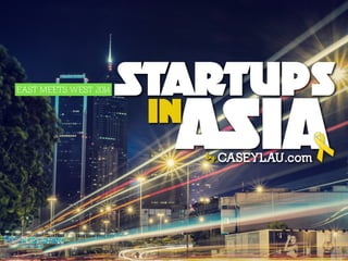 Startups
ASIACASEYLAU.comby
EAST MEETS WEST 2014
in
 