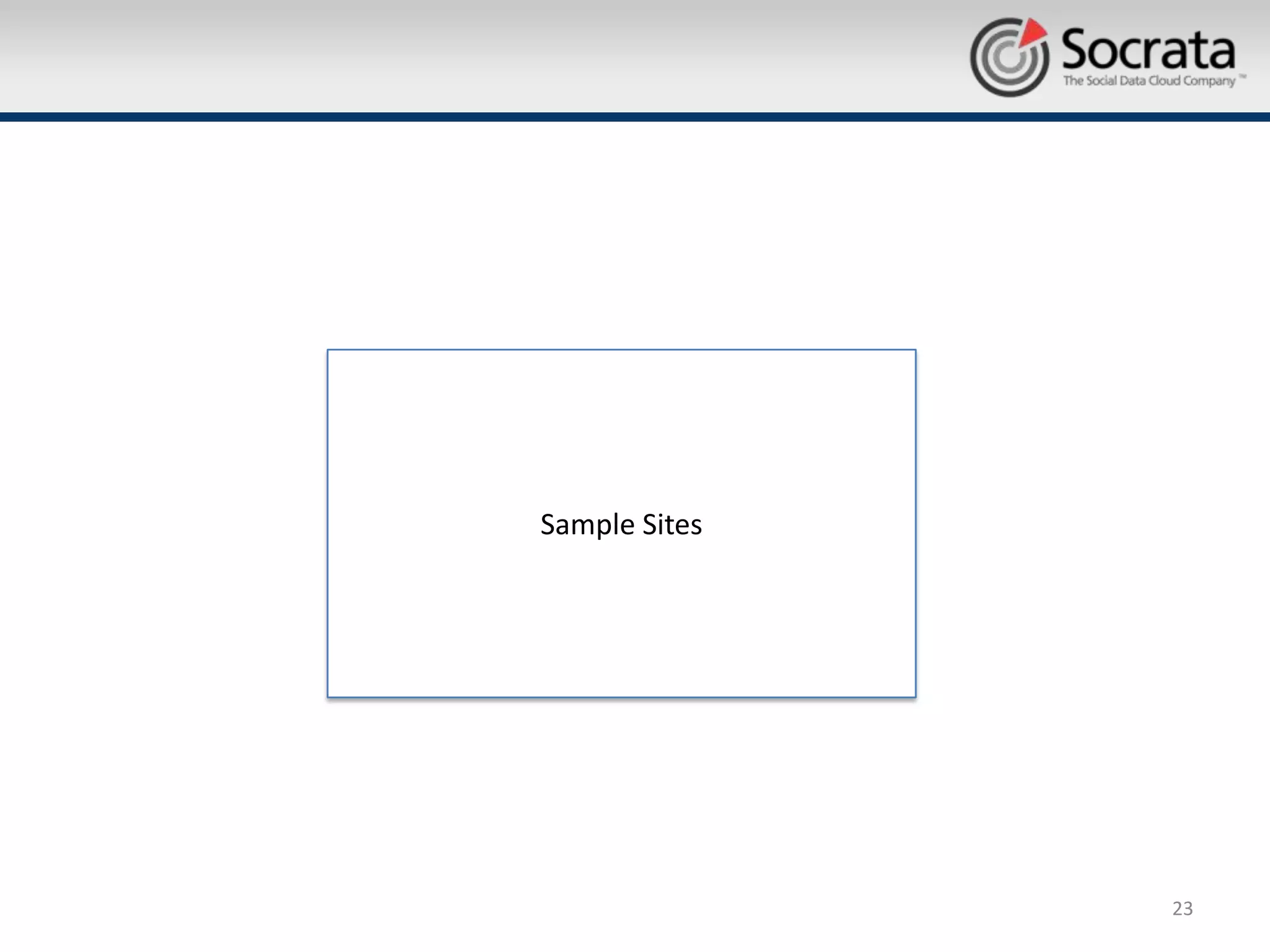Sample Sites




               23
 