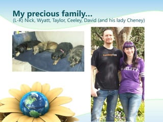 My precious family…
(L-R) Nick, Wyatt, Taylor, Ceeley, David (and his lady Cheney)
 
