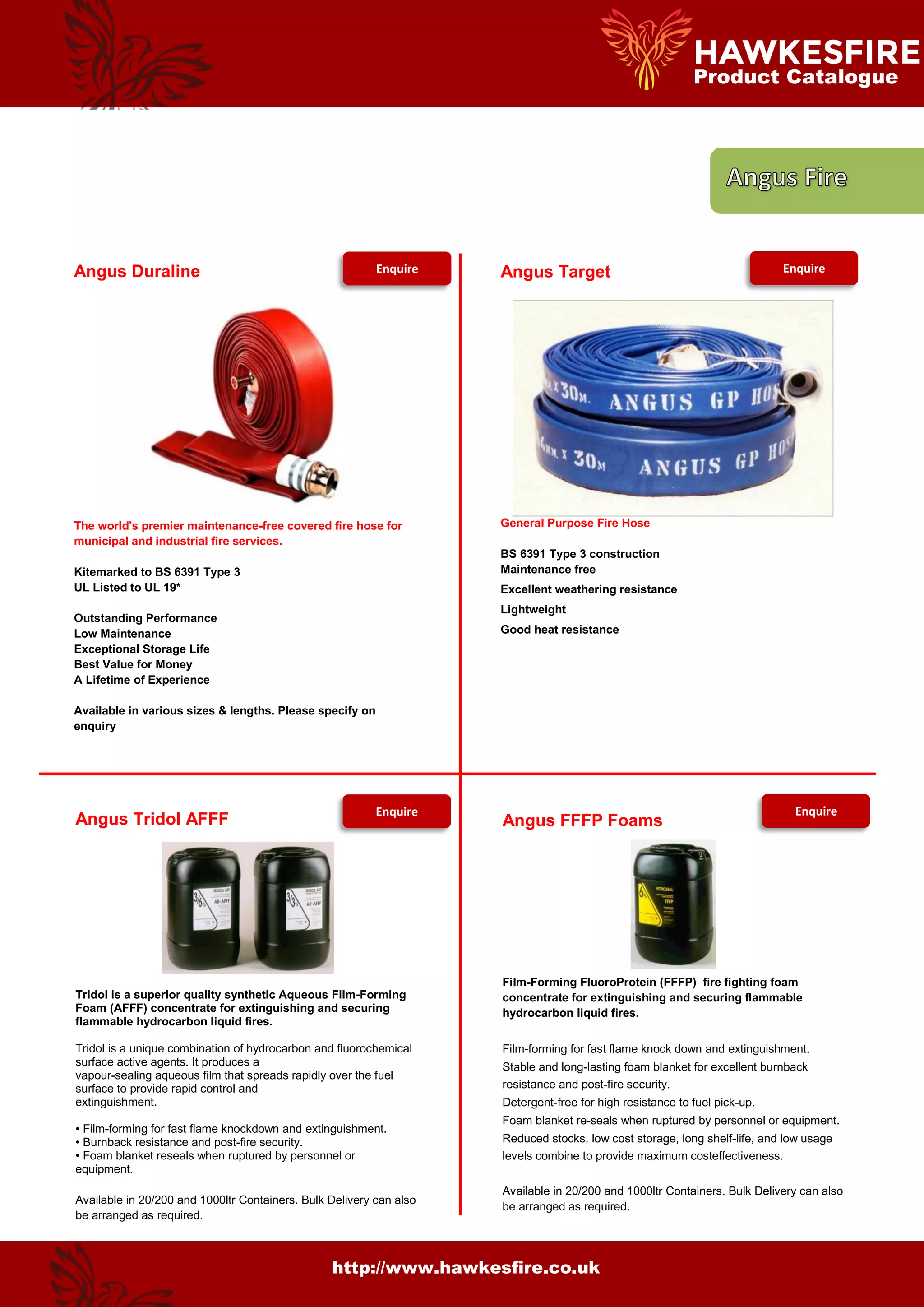 Hawkes Fire Product Catalogue PDF
