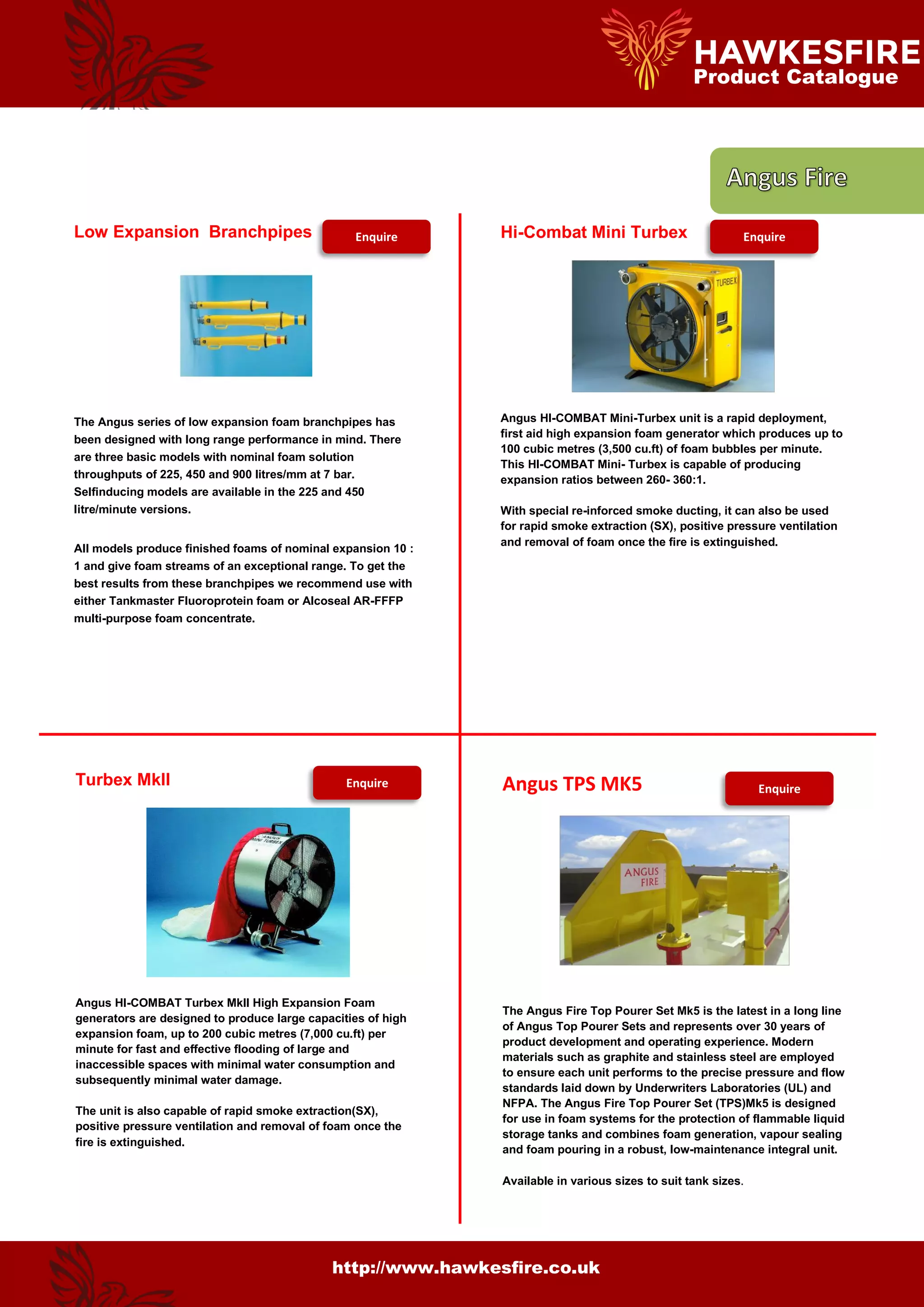 Hawkes Fire Product Catalogue PDF