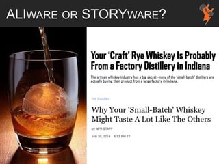 ALIWARE OR STORYWARE?
 