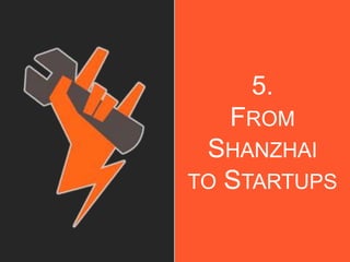 5.
FROM
SHANZHAI
TO STARTUPS
 