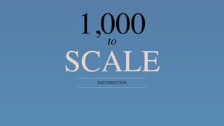 DISTRIBUTION
1,000to
SCALE
 