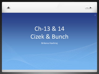 Ch-13 & 14
Cizek & Bunch
Brikena Haxhiraj
1
 