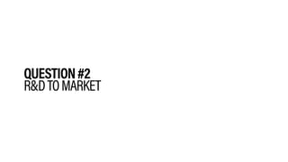 QUESTION#2
R&DTOMARKET
 
