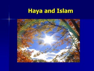 Haya and Islam
