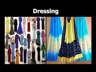    Purpose of dressing……“O children of Adam, We have provided you with garments to cover your bodies, as well as for luxury. But the best garment is the garment of righteousness. These are some of God's signs, that they may take heed.” (Al-A`raf 7:26)