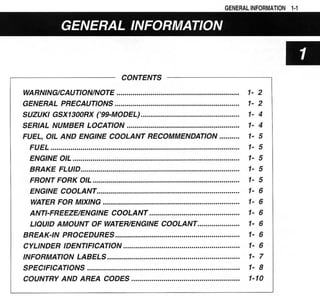Hayabusa servicemanual 1999-2000