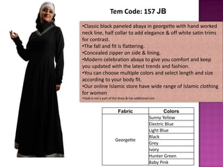 Islamic clothing online
