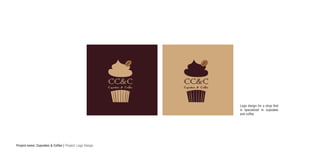 Project name: Cupcakes & Coffee | Project: Logo Design
CC&CCupcakes & Coffee
CC&CCupcakes & Coffee
Logo design for a shop that
is specialized in cupcakes
and coffee.
 
