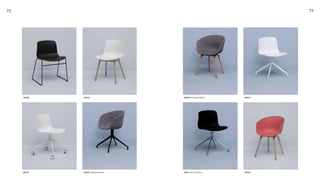 72 73
AAC12
AAC14 AAC21 Hallingdal fabric
AAC08 AAC23 Hallingdal fabric AAC10
AAC11 Sierra leather AAC22
 