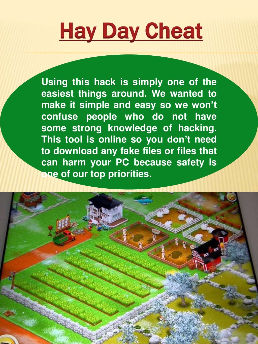 Hay day cheat